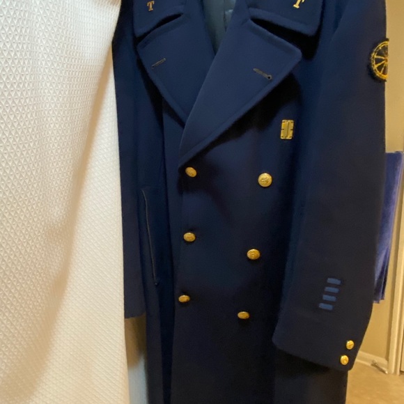 Vintage Police Peacoat /100% Wool - Picture 4 of 6